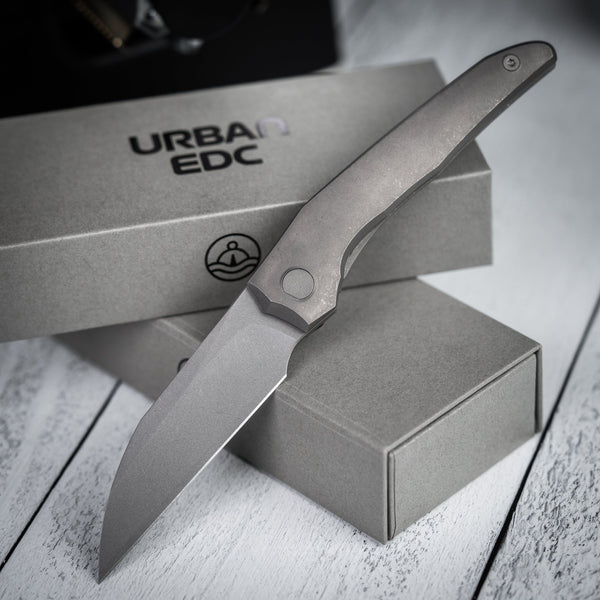 Pre - Order: URBAN Nitroglide - Darkwashed Magnacut w/ Darkwashed Titanium - URBAN EDC®