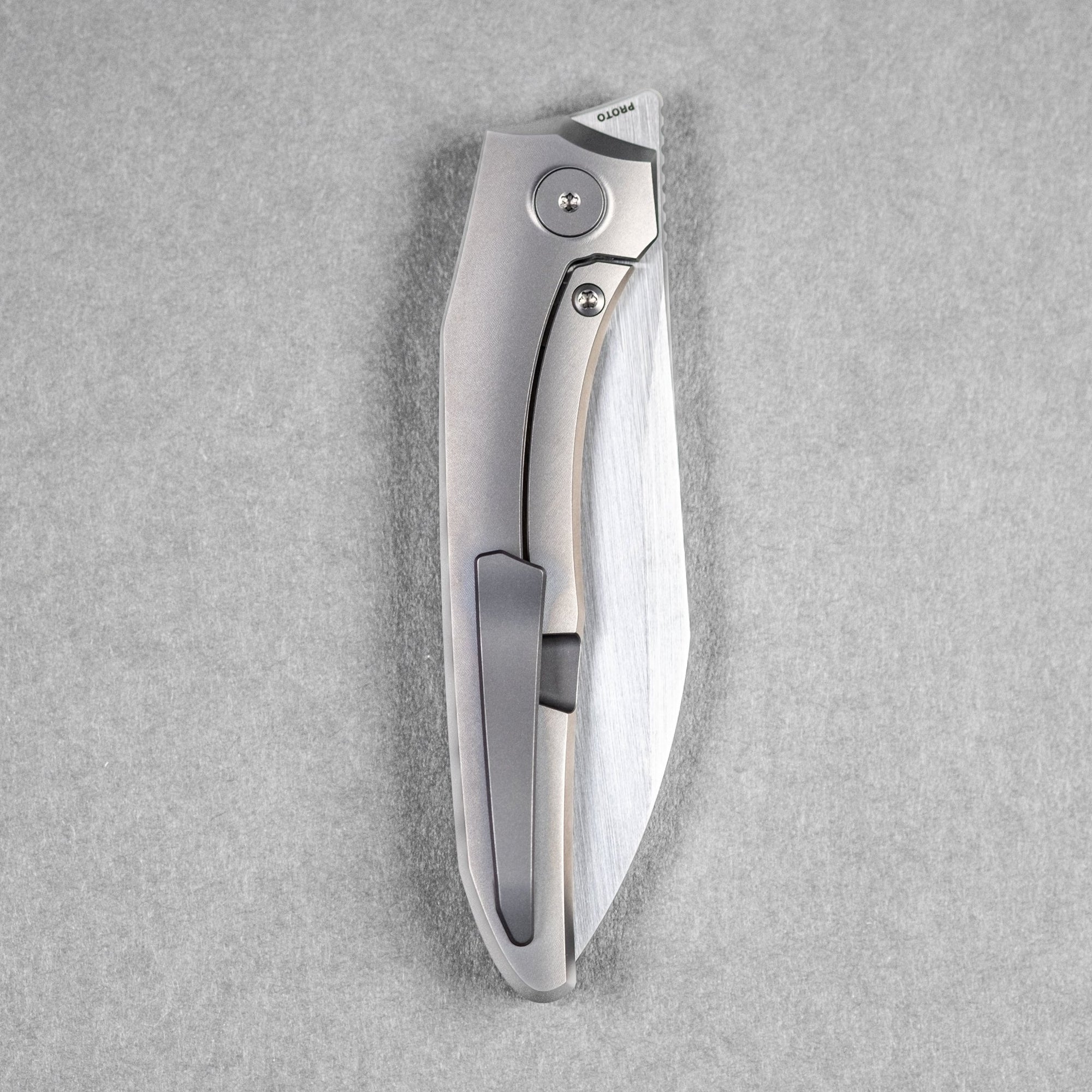 Pre - Order: URBAN Nitroglide - Hand - Rubbed Magnacut w/ Blasted Titanium - URBAN EDC®