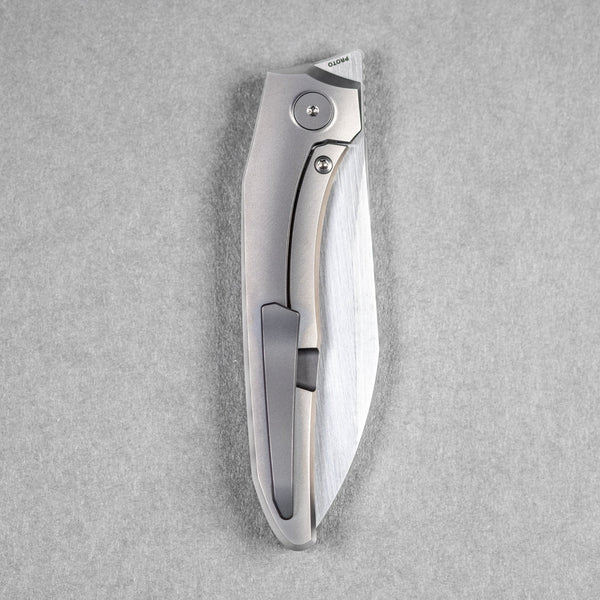 Pre - Order: URBAN Nitroglide - Hand - Rubbed Magnacut w/ Blasted Titanium - URBAN EDC®