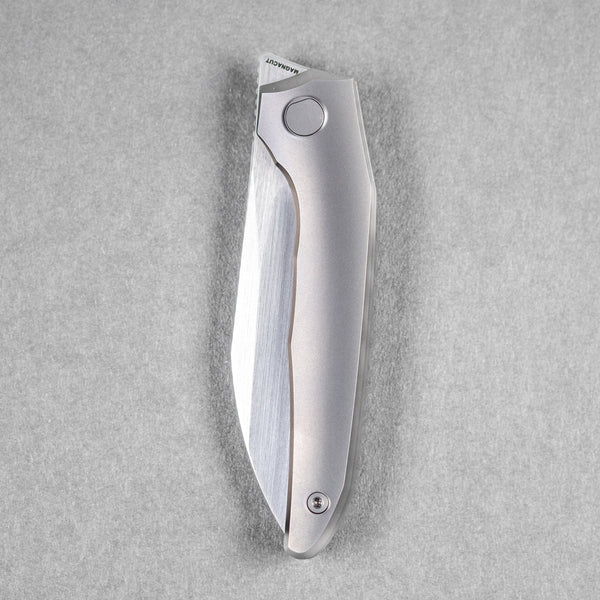 Pre - Order: URBAN Nitroglide - Hand - Rubbed Magnacut w/ Blasted Titanium - URBAN EDC®