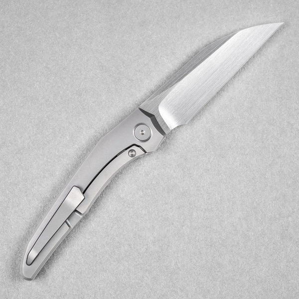 Pre - Order: URBAN Nitroglide - Hand - Rubbed Magnacut w/ Blasted Titanium - URBAN EDC®