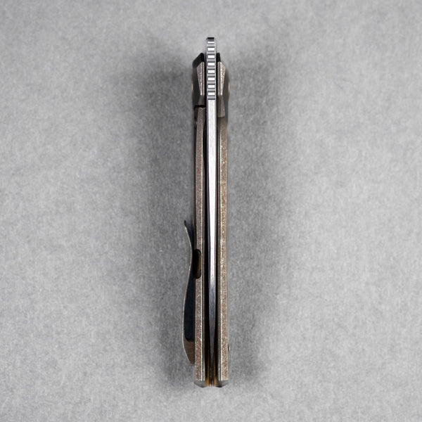 Pre - Order: URBAN Nitroglide - Hand - Rubbed Magnacut w/ Bronze Anodized Stonewash Titanium (Pre - Order Exclusive) - URBAN EDC®