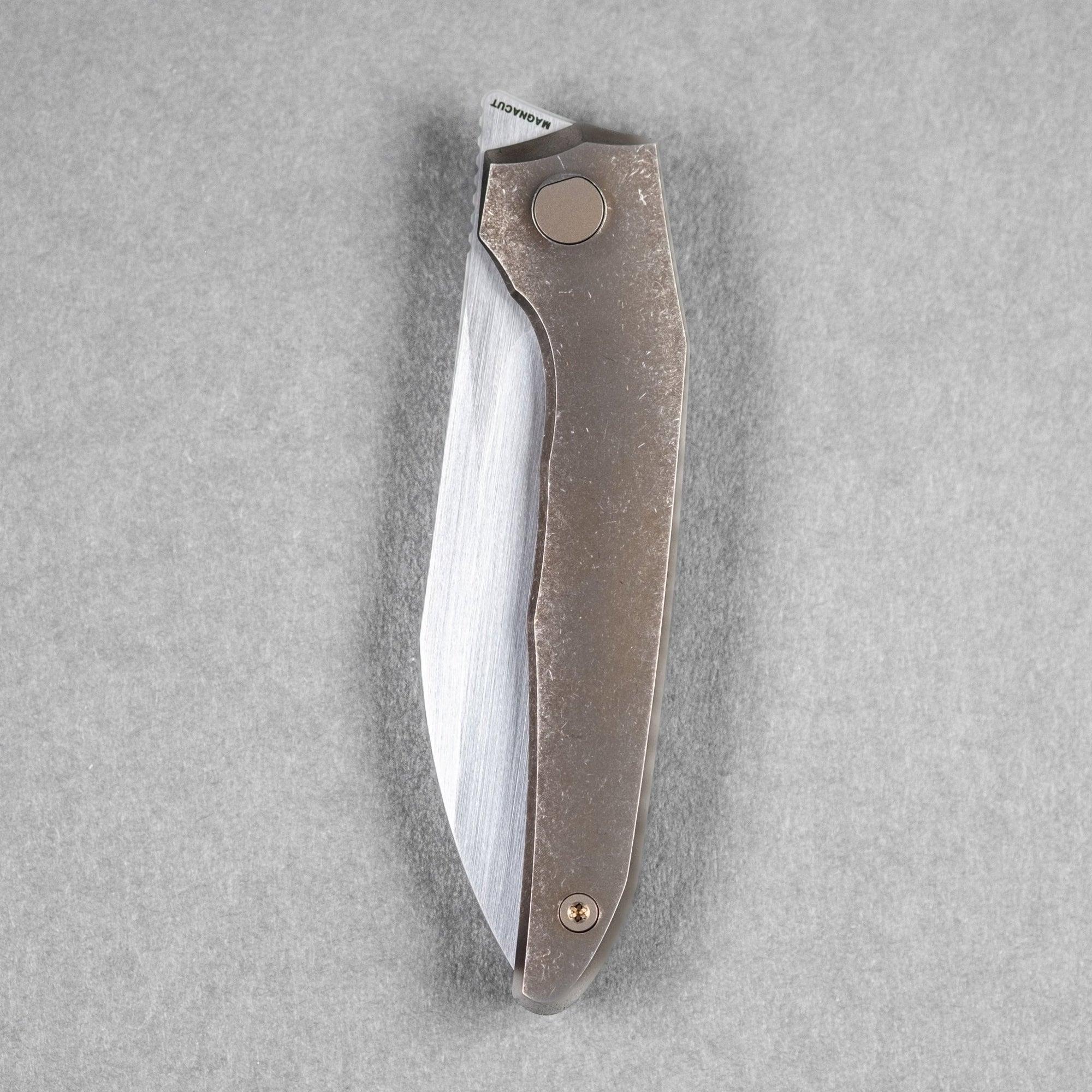 Pre - Order: URBAN Nitroglide - Hand - Rubbed Magnacut w/ Bronze Anodized Stonewash Titanium (Pre - Order Exclusive) - URBAN EDC®