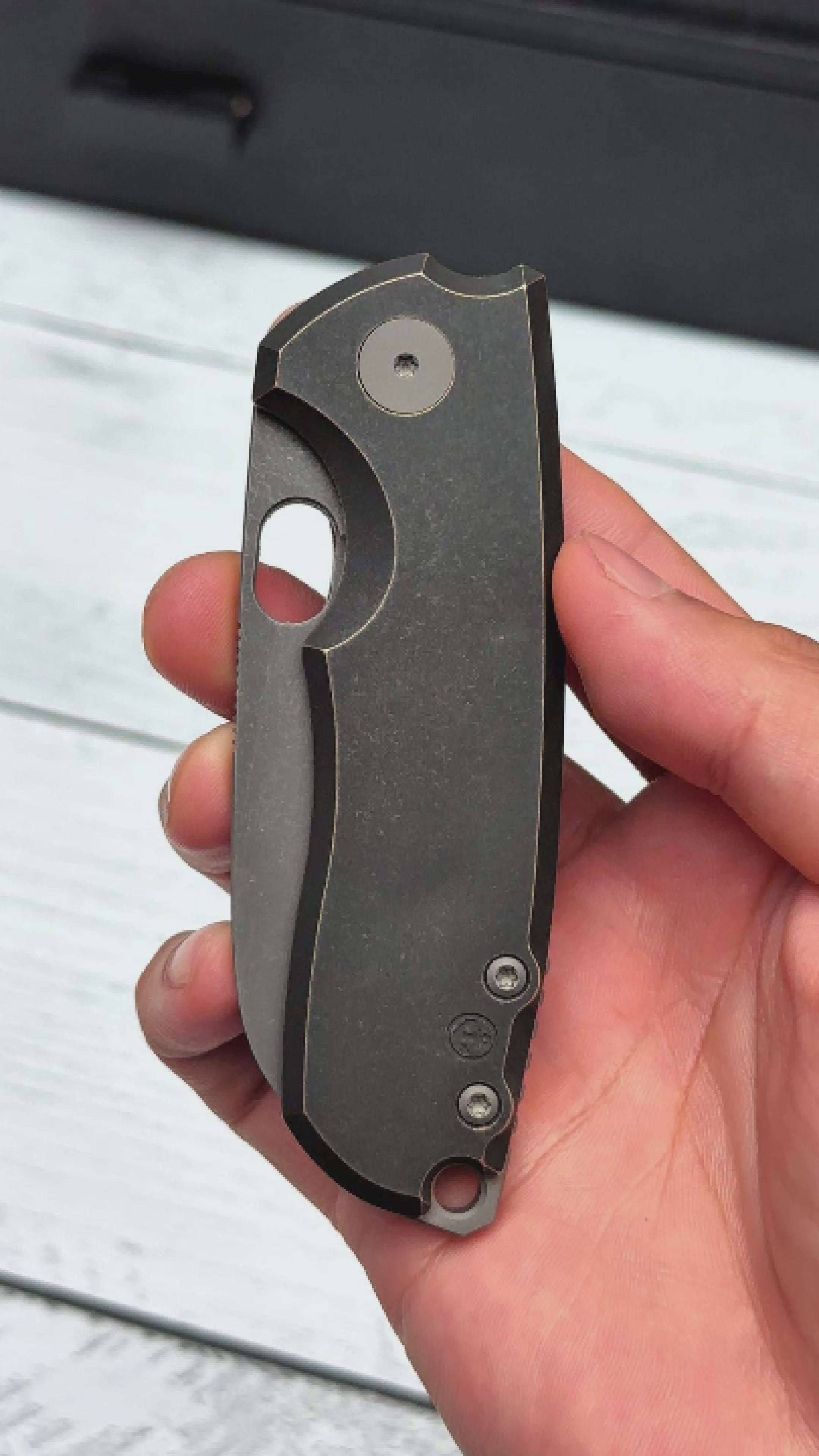 URBAN F5.5 - Antiqued Bronze w/ Anchor Stamp & Acid-Etched