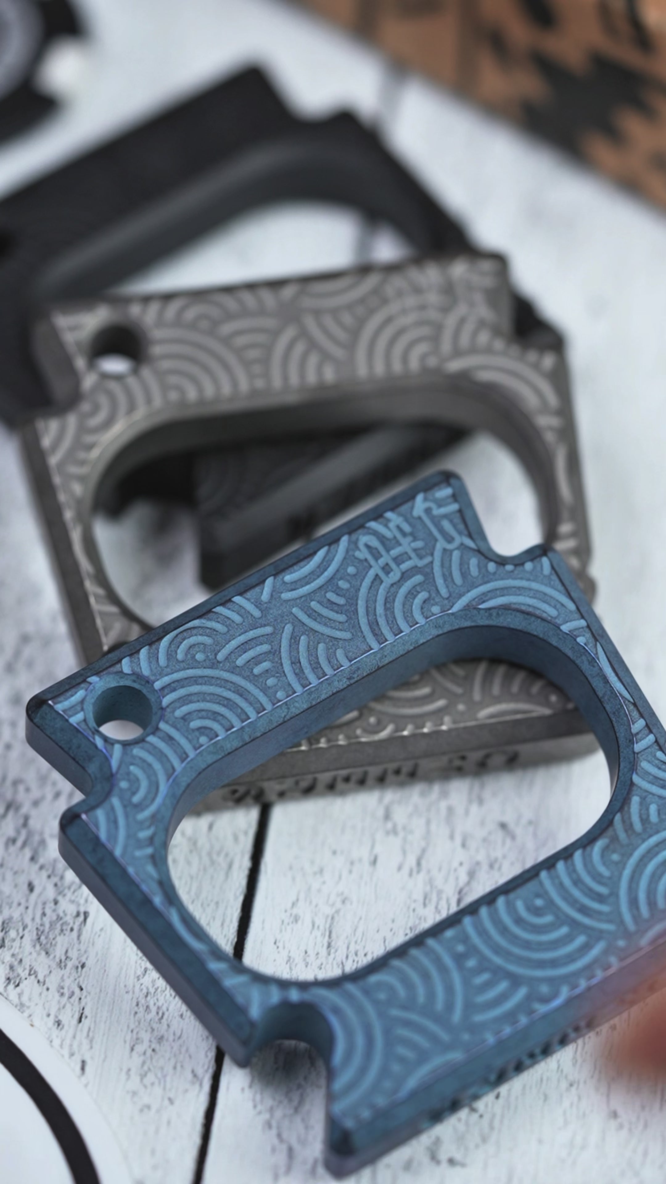 OEG EDC x URBAN Wide Mouth Keystone - Chaos Seigaiha™ Titanium