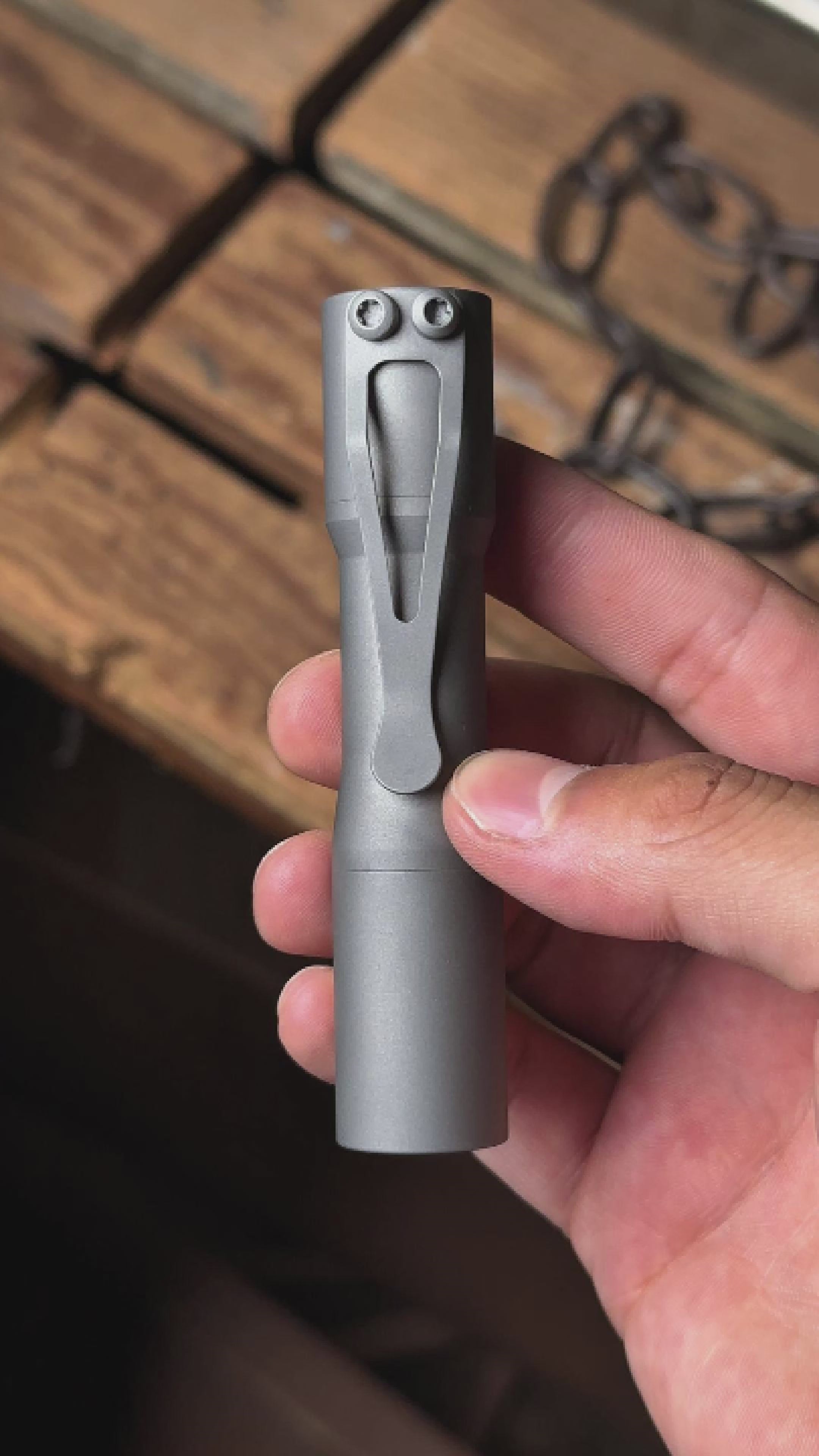 CWF Mini Arc Flashlight - Stonewashed Titanium (Custom) – URBAN EDC®