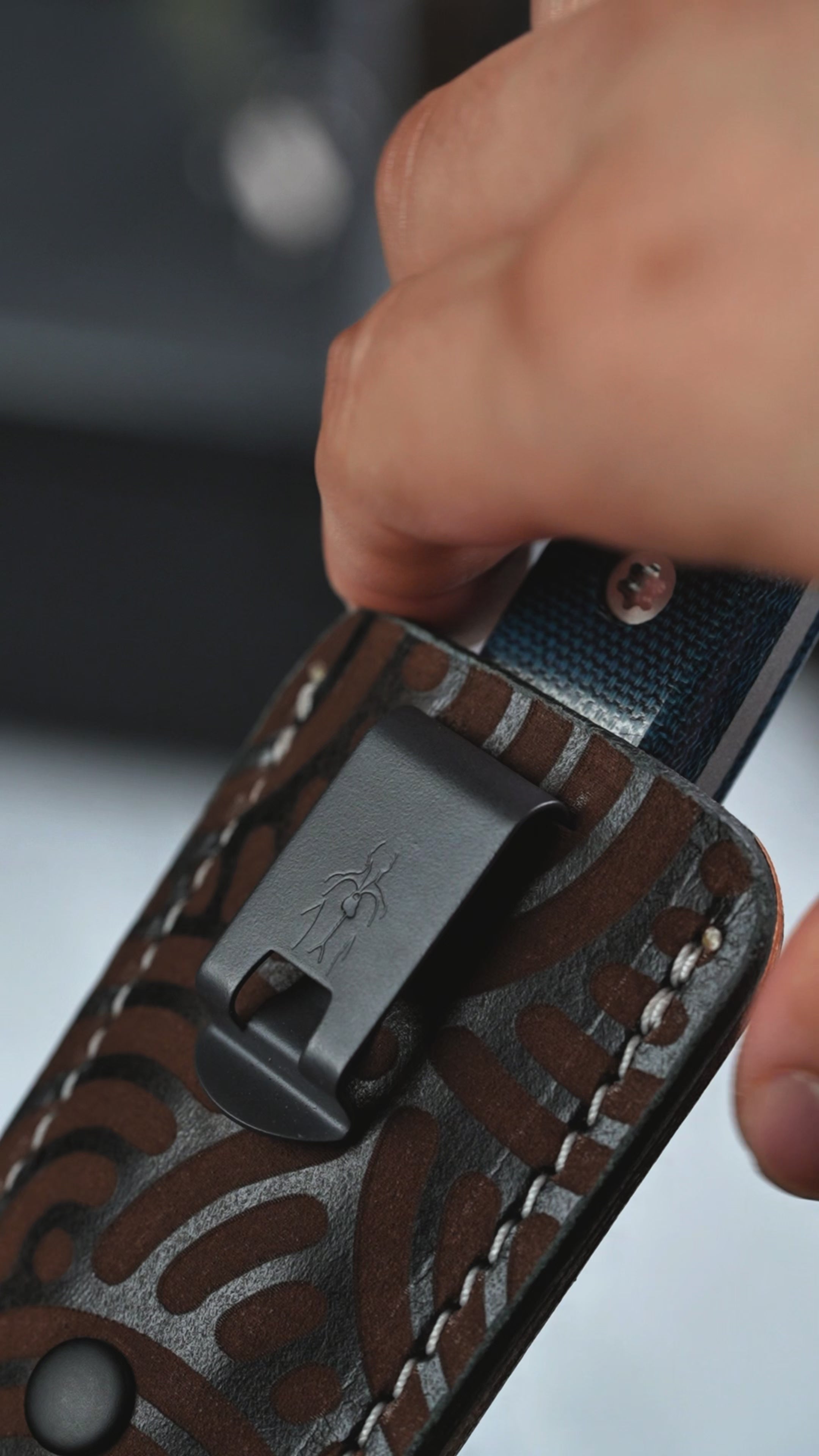 BP Customs x URBAN Flagship - Blue Canvas Micarta (Custom) – URBAN