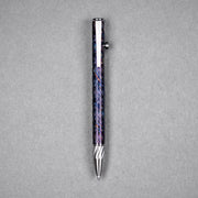 Q3D x URBAN Bolt Action Pen - Twist Ti Damascus & Machined Clip w/ Chaos Seigaiha™ - URBAN EDC®