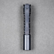 Reylight x URBAN Pineapple Mini Flashlight - Black Oil Ti Chaos Seigaiha™ w/ Milled Ti Clip - URBAN EDC®