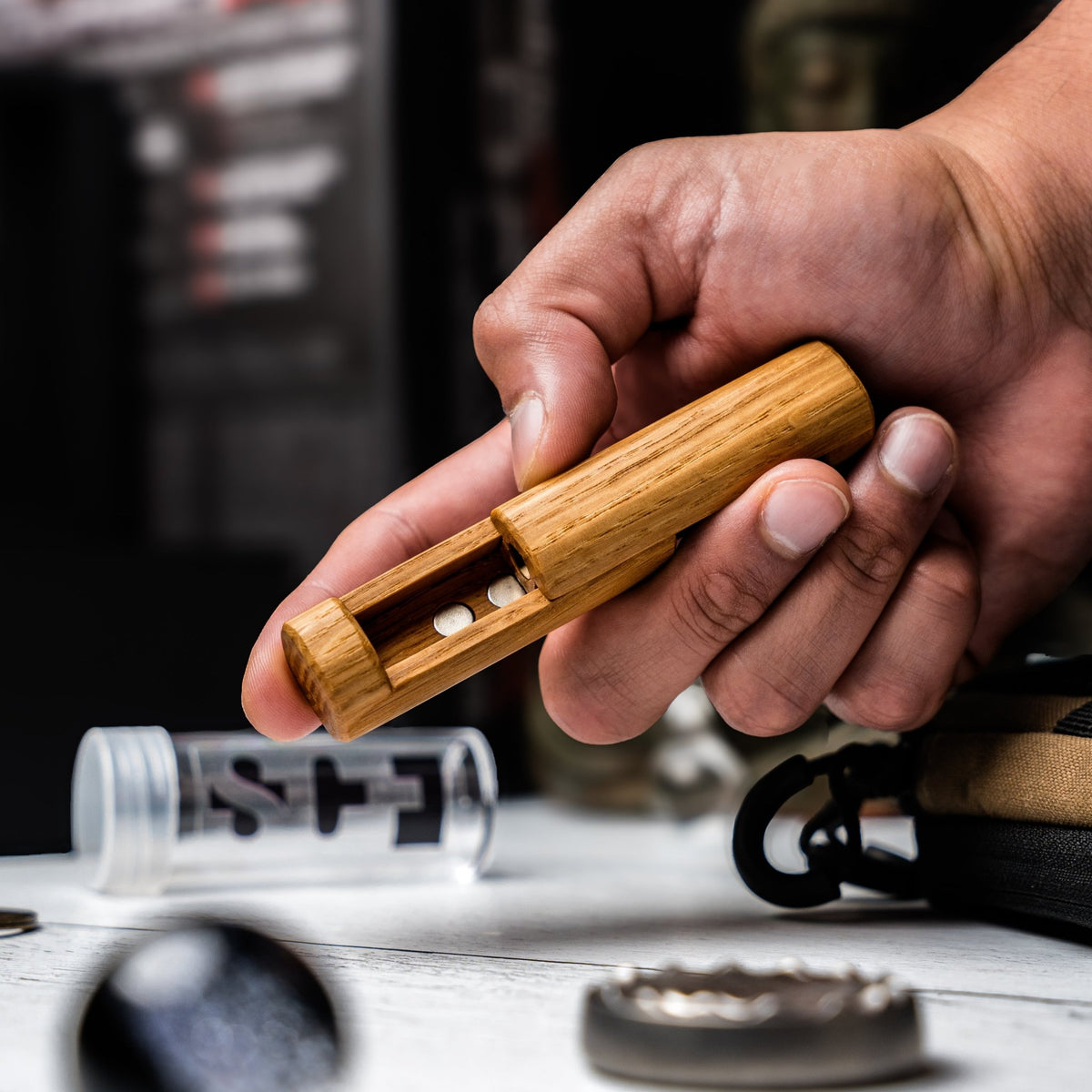 SCF Design x URBAN Click N' Slide Fidget - White Oak (Custom) – URBAN EDC®