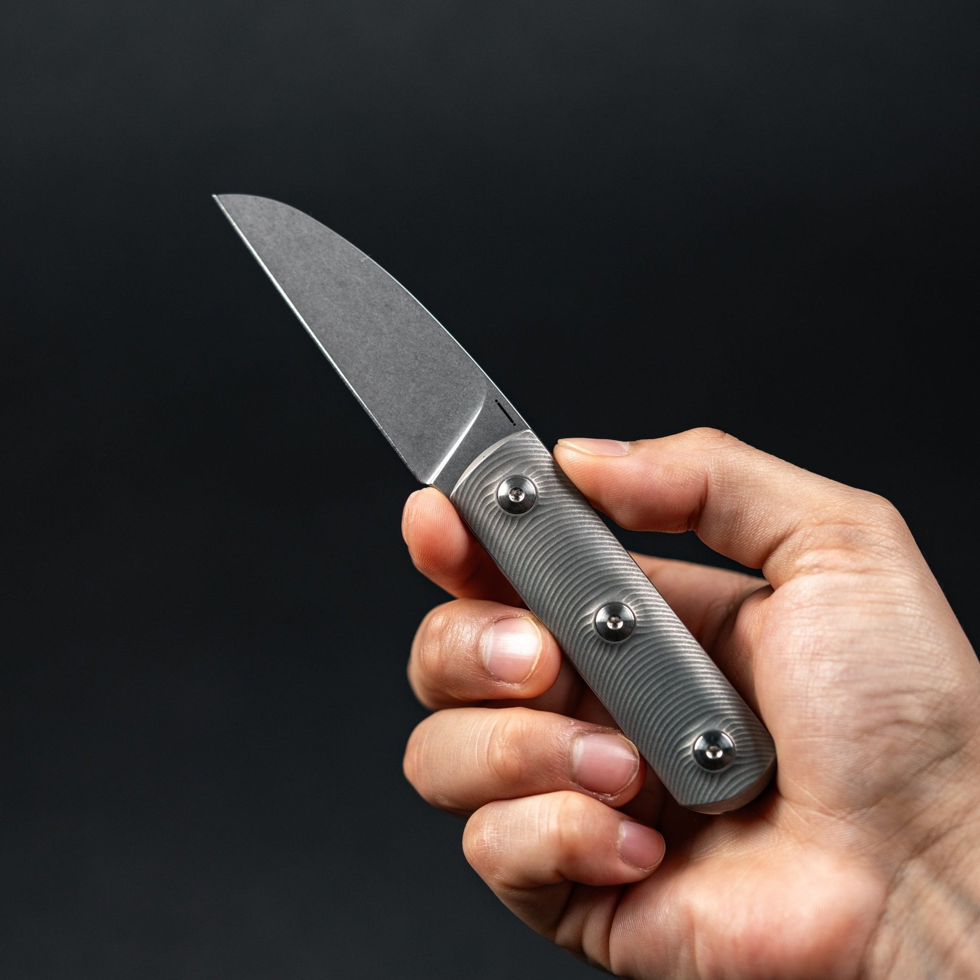 StraightLine Ally Fixie - Stonewashed M390 & Stonewashed Titanium - URBAN EDC®