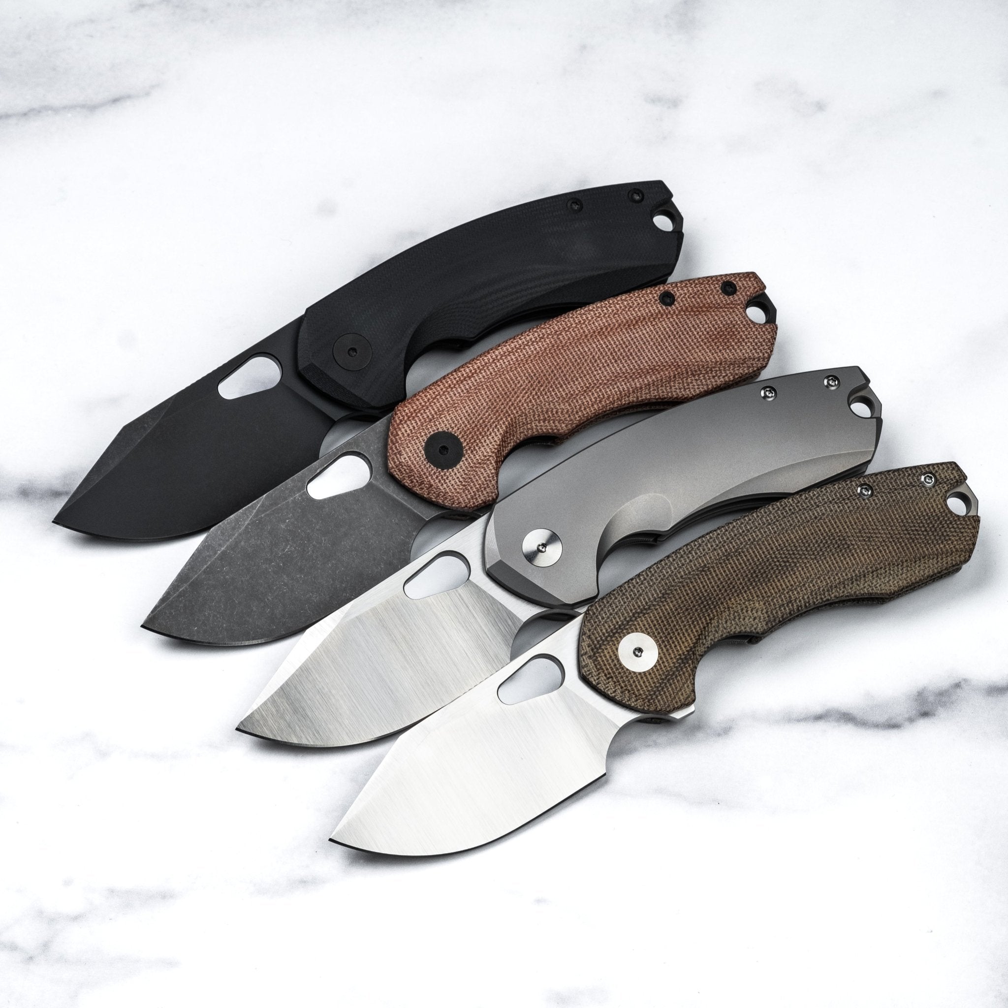 Frederic Savart & Miniere 2本セット URBAN Becerro - Satin S90V & Green Micarta – URBAN EDC®