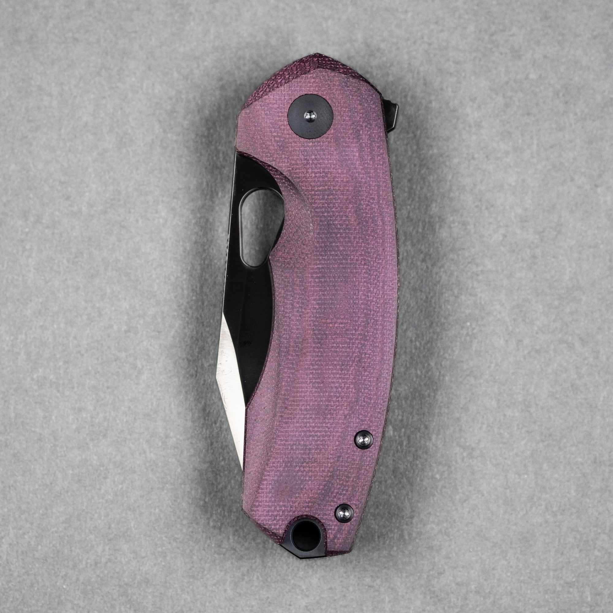 URBAN Becerro - Polished DLC Magnacut & Burgundy Micarta - URBAN EDC®