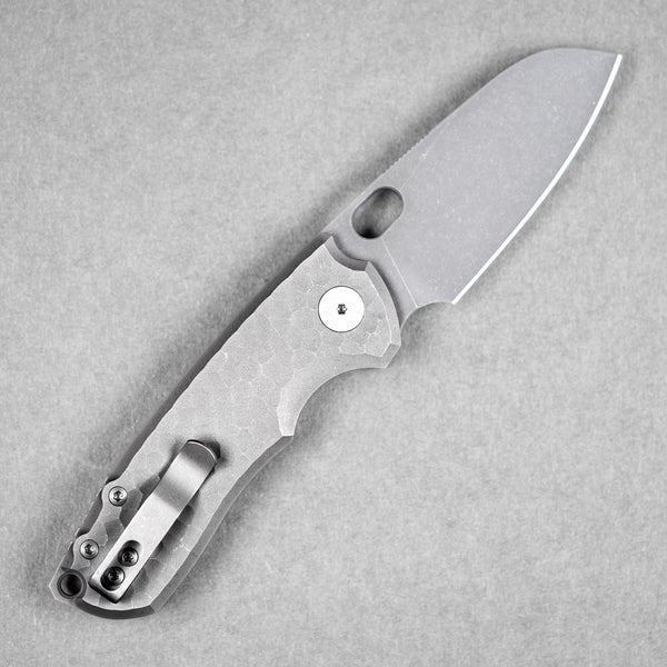 URBAN F5.5 - Acid - Etched Magnacut & Darkwashed Titanium w/ Jigged Pattern - URBAN EDC®