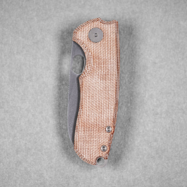 URBAN F5.5 - Acid - Etched Magnacut & Natural Brown Micarta - URBAN EDC®