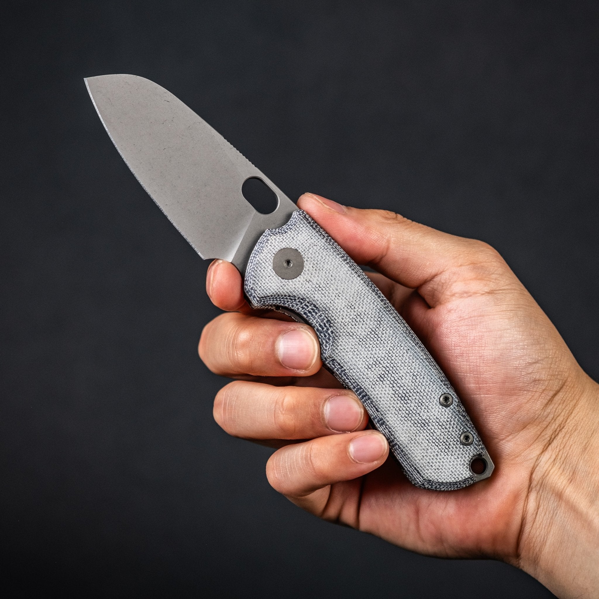 URBAN F5.5 - Darkwashed Magnacut & Blue Denim Micarta – URBAN EDC®