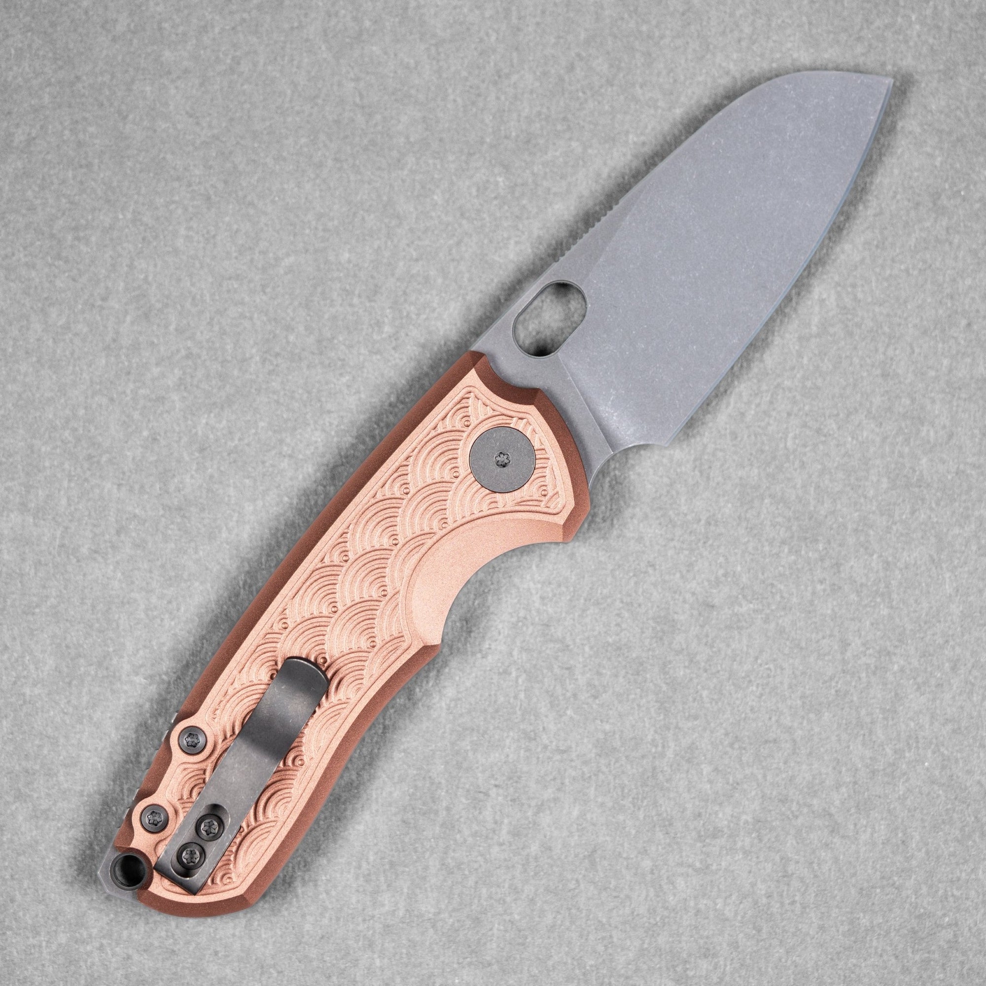 URBAN F5.5 - Darkwashed Magnacut & Copper w/ Seigaiha Pattern - URBAN EDC®