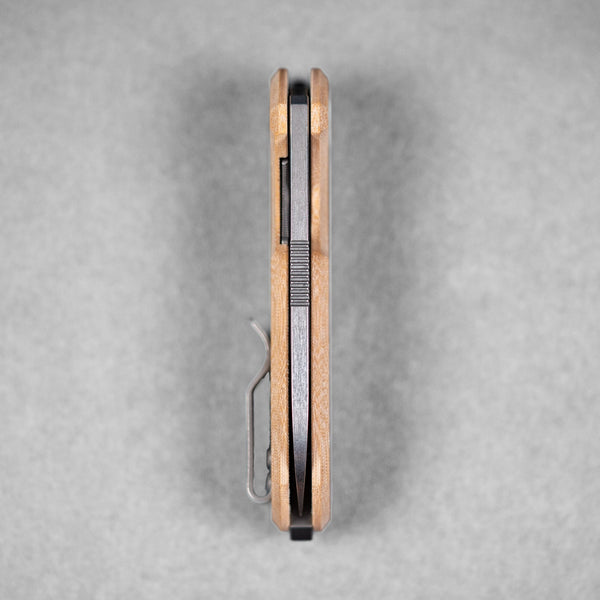 URBAN F5.5 - Fine Stonewashed Magnacut & Natural Linen Micarta - URBAN EDC®