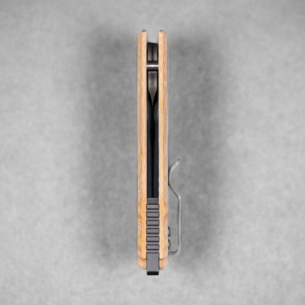 URBAN F5.5 - Fine Stonewashed Magnacut & Natural Linen Micarta - URBAN EDC®