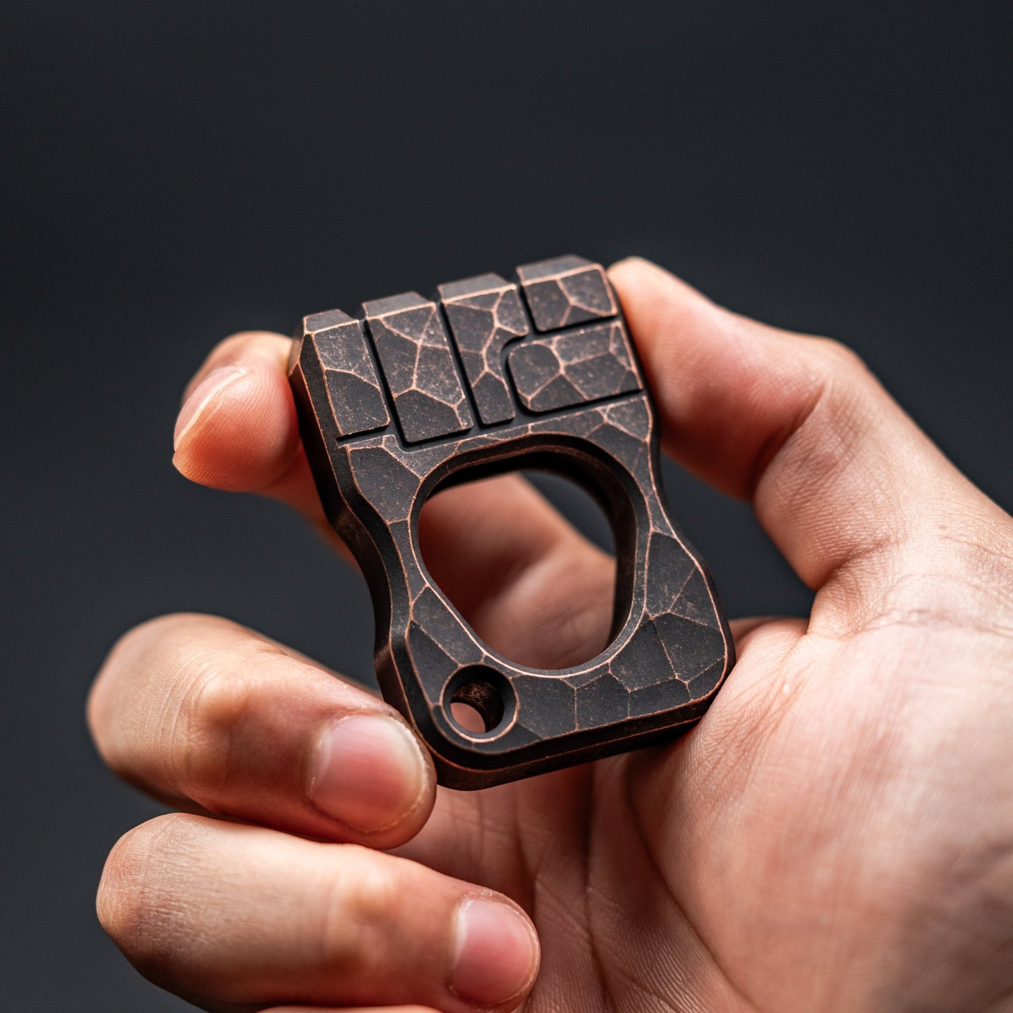 URBAN Fist Bump Bottle Opener - Antiqued Copper w/ Hammered Texture - URBAN EDC®