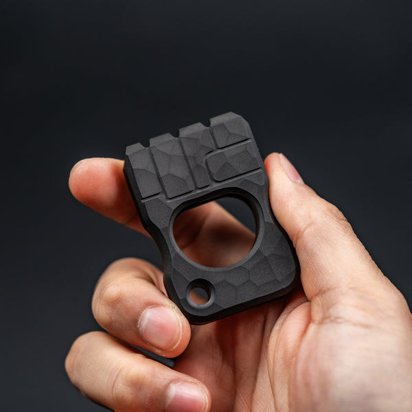 URBAN Fist Bump Bottle Opener - Blackwashed Titanium - URBAN EDC®