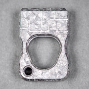 URBAN Fist Bump Bottle Opener - Stonewashed Crystal Titanium w/ Hammered Texture - URBAN EDC®