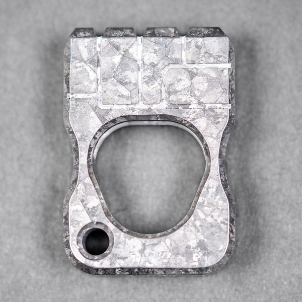 URBAN Fist Bump Bottle Opener - Stonewashed Crystal Titanium w/ Hammered Texture - URBAN EDC®