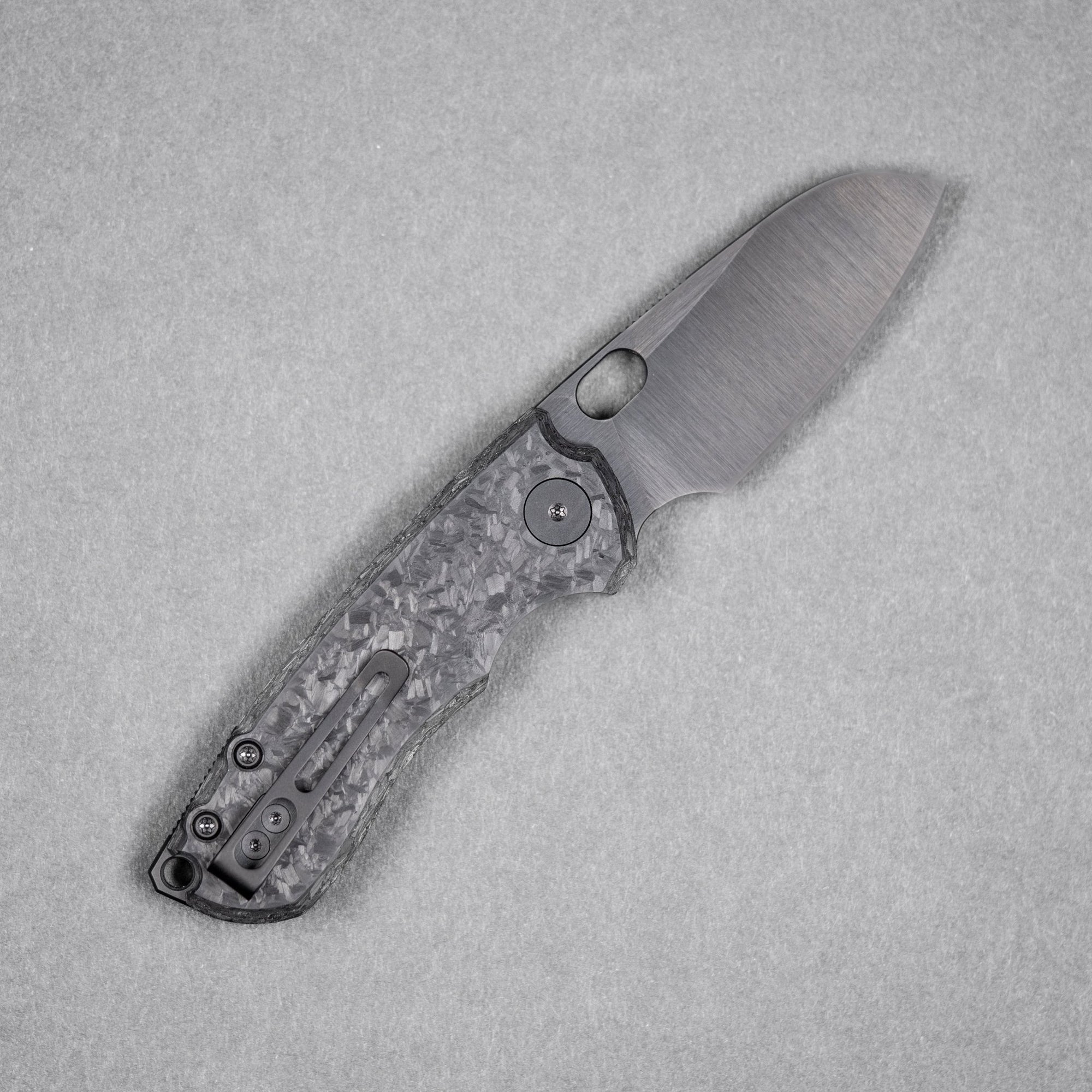 URBAN Jib - Belt Satin DLC Vanax & Marbled Carbon Fiber Linerlock - URBAN EDC®