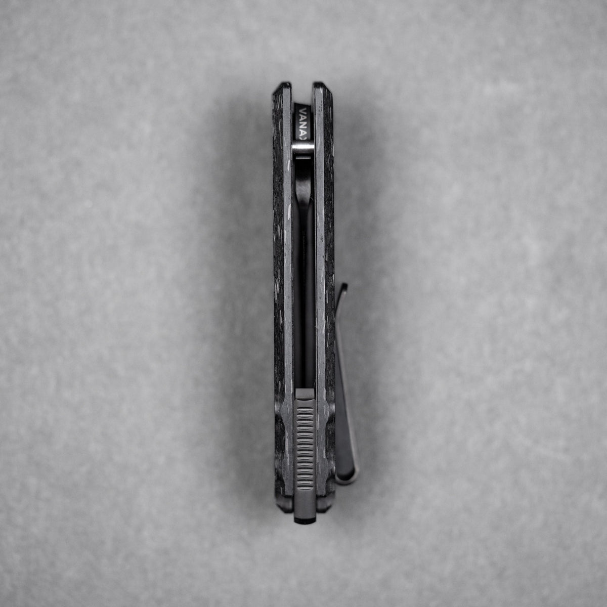 URBAN Jib - Belt Satin DLC Vanax & Marbled Carbon Fiber Linerlock - URBAN EDC®