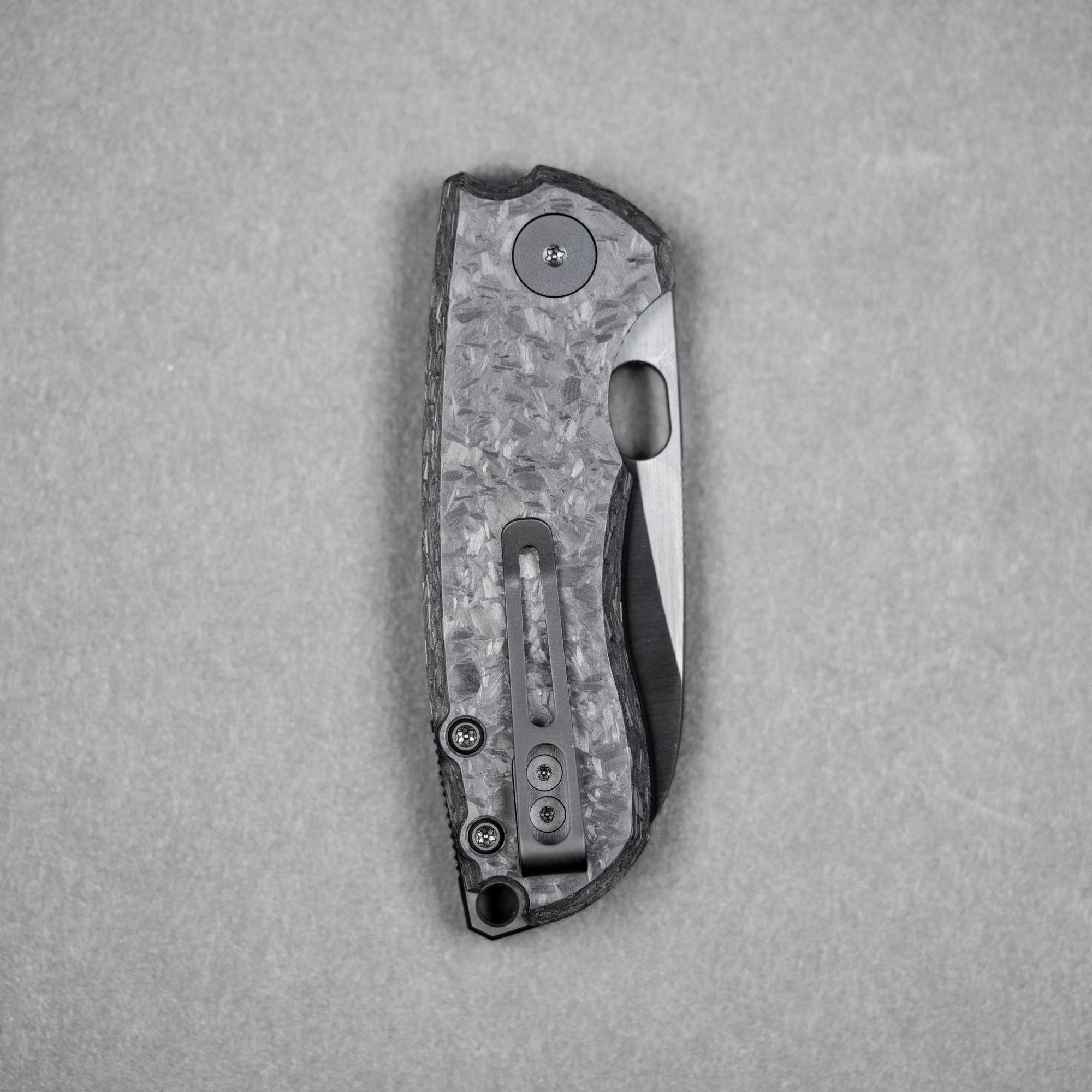 URBAN Jib - Belt Satin DLC Vanax & Marbled Carbon Fiber Linerlock - URBAN EDC®