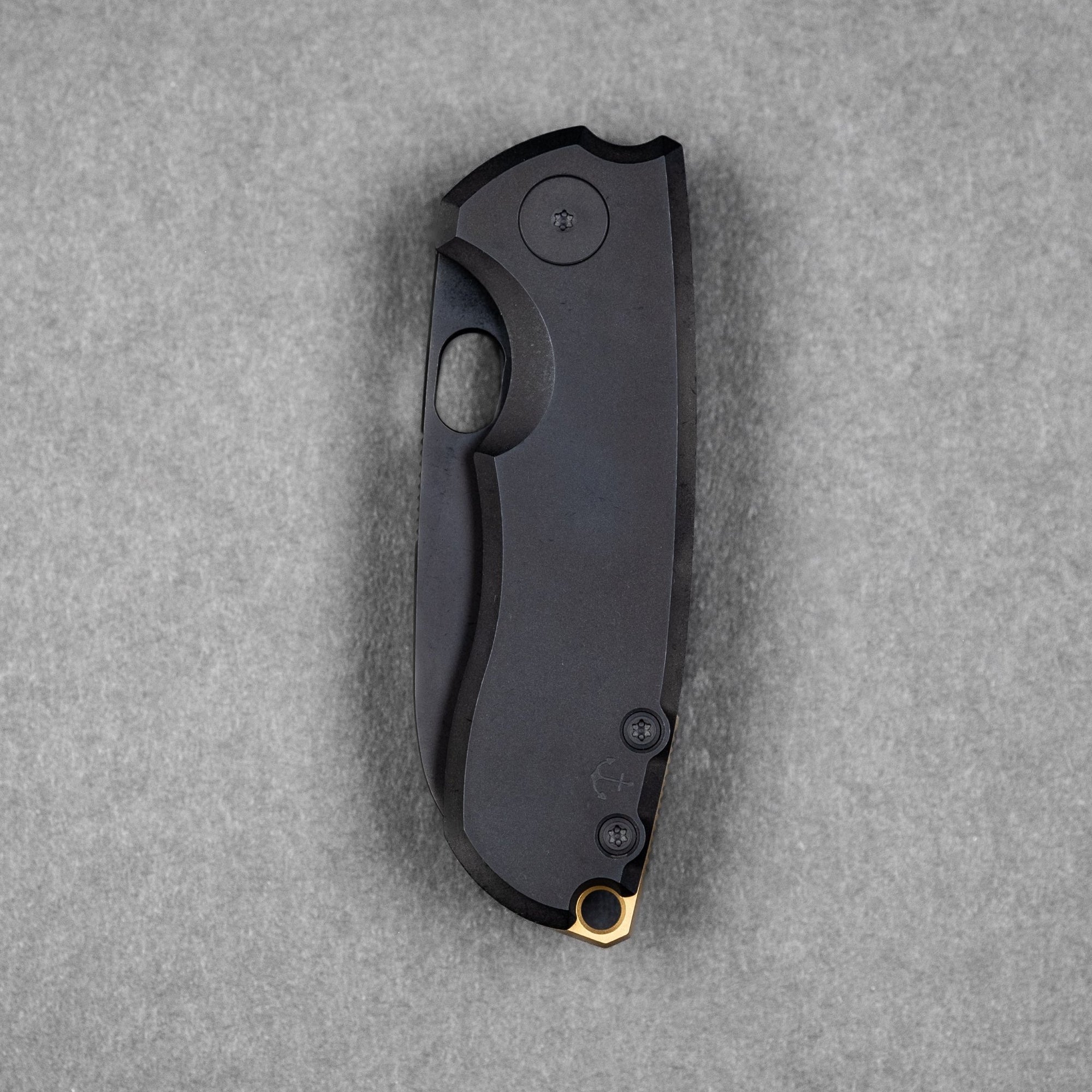 URBAN Jib - Blackwashed Vanax & Blackwashed Titanium Framelock w/ Bronze Backspacer - URBAN EDC®