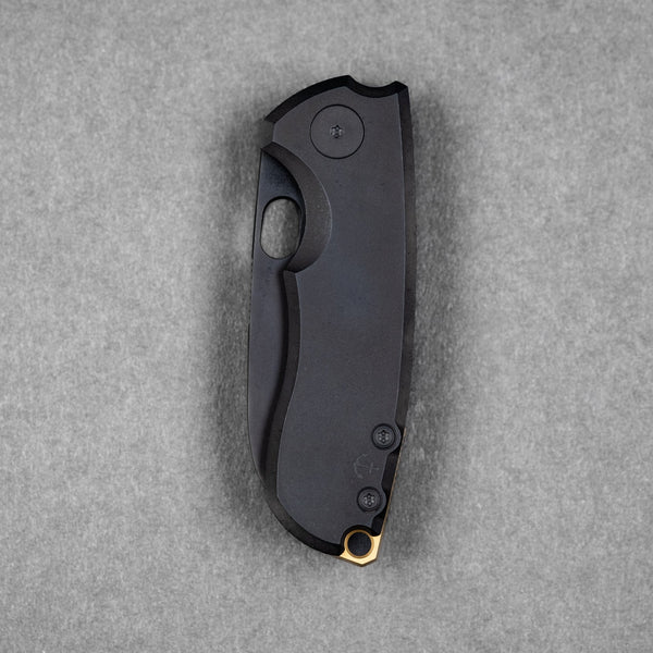 URBAN Jib - Blackwashed Vanax & Blackwashed Titanium Framelock w/ Bronze Backspacer - URBAN EDC®