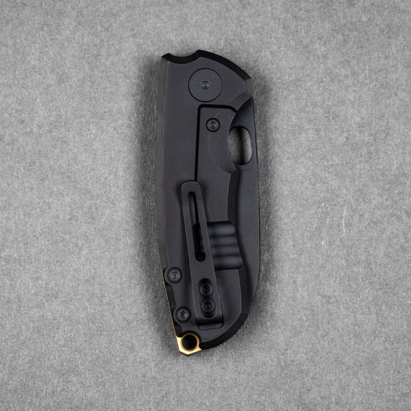 URBAN Jib - Blackwashed Vanax & Blackwashed Titanium Framelock w/ Bronze Backspacer - URBAN EDC®