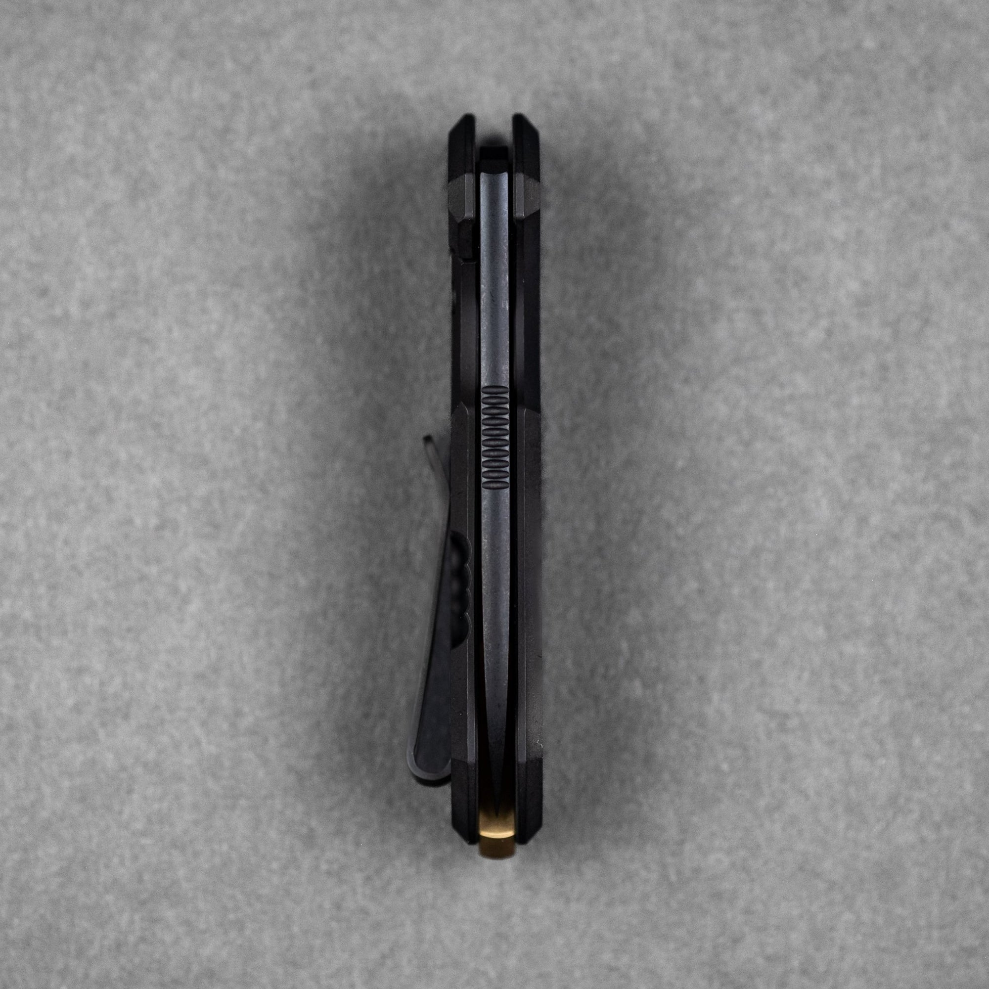URBAN Jib - Blackwashed Vanax & Blackwashed Titanium Framelock w/ Bronze Backspacer - URBAN EDC®