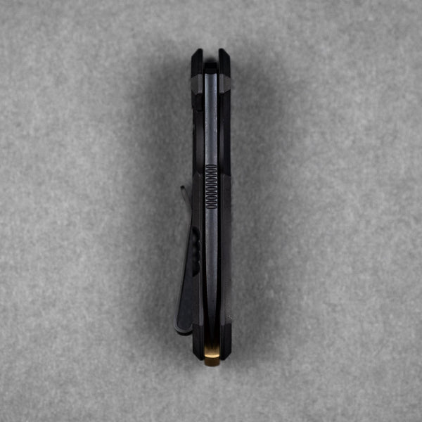 URBAN Jib - Blackwashed Vanax & Blackwashed Titanium Framelock w/ Bronze Backspacer - URBAN EDC®