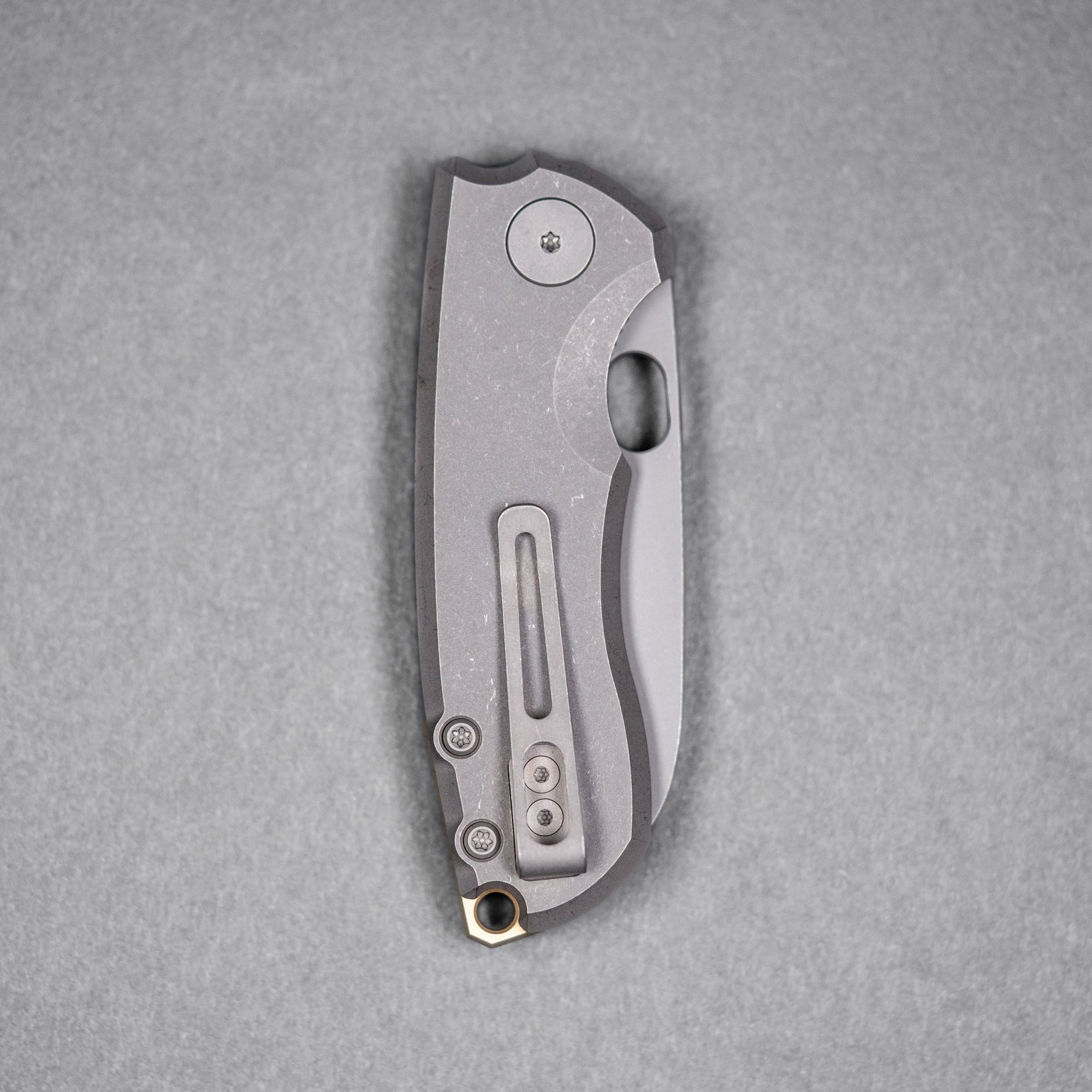 URBAN Jib - Darkwashed Vanax & Darkwashed Titanium Linerlock w/ Bronze Backspacer - URBAN EDC®