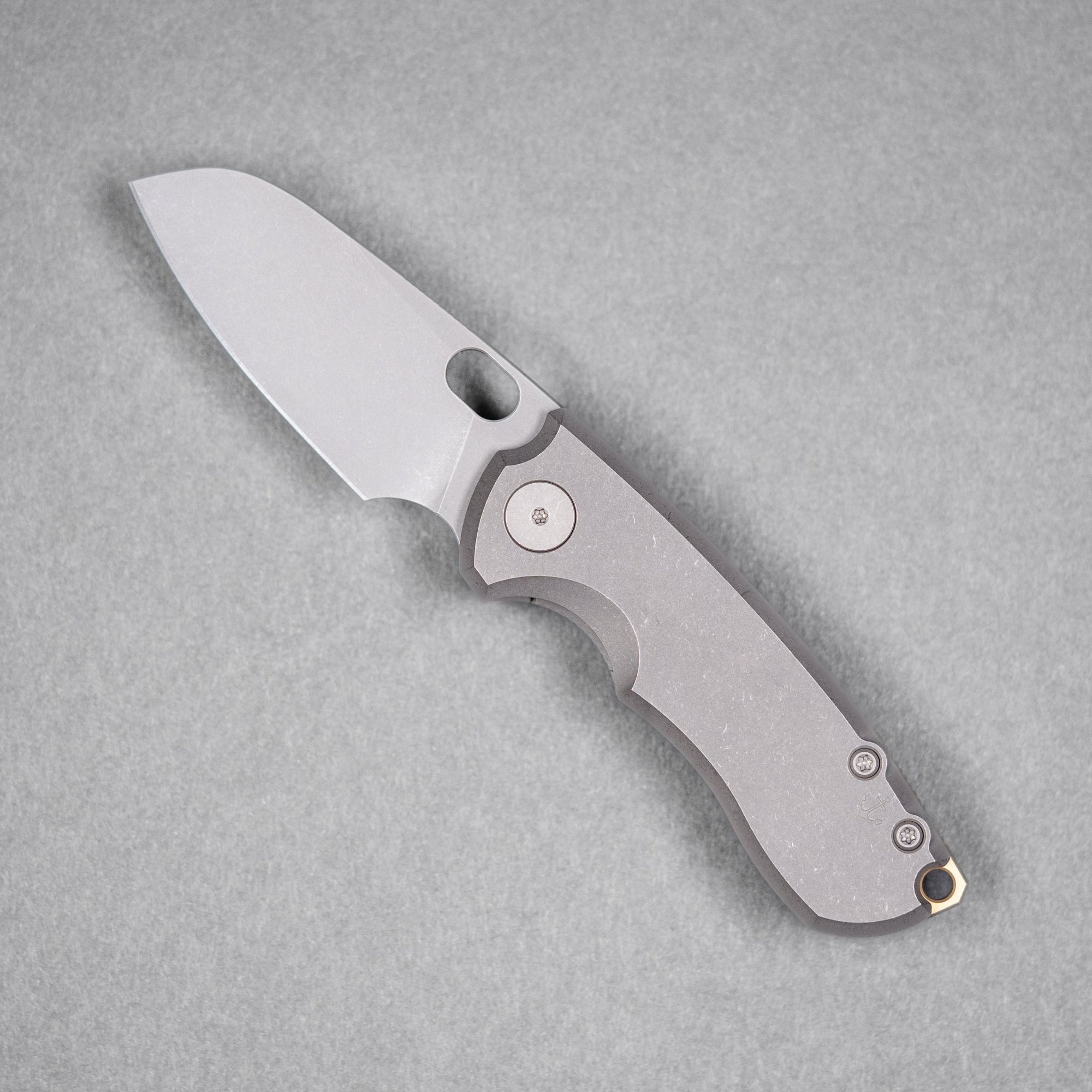 URBAN Jib - Darkwashed Vanax & Darkwashed Titanium Linerlock w/ Bronze Backspacer - URBAN EDC®