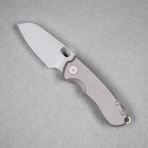 URBAN Jib - Darkwashed Vanax & Darkwashed Titanium Linerlock w/ Bronze Backspacer - URBAN EDC®