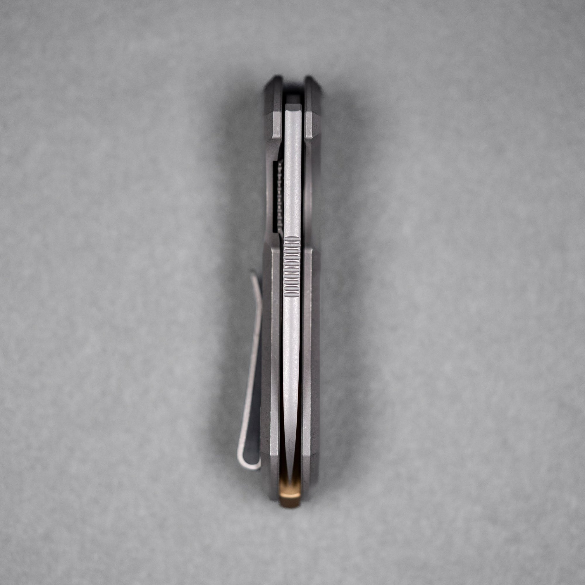 URBAN Jib - Darkwashed Vanax & Darkwashed Titanium Linerlock w/ Bronze Backspacer - URBAN EDC®