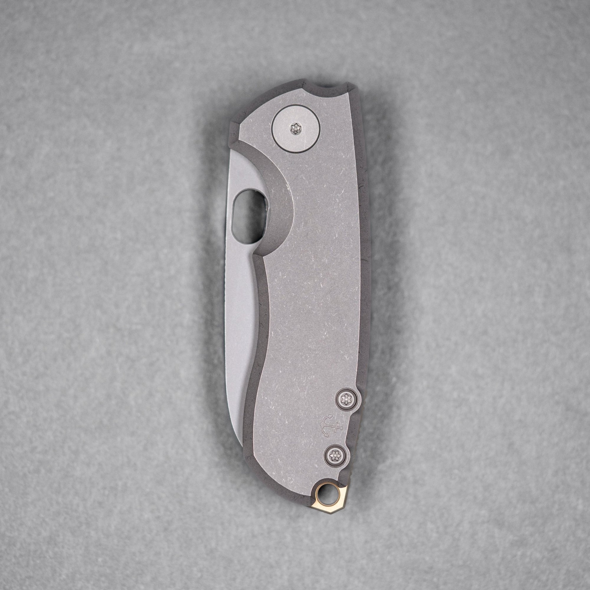 URBAN Jib - Darkwashed Vanax & Darkwashed Titanium Linerlock w/ Bronze Backspacer - URBAN EDC®