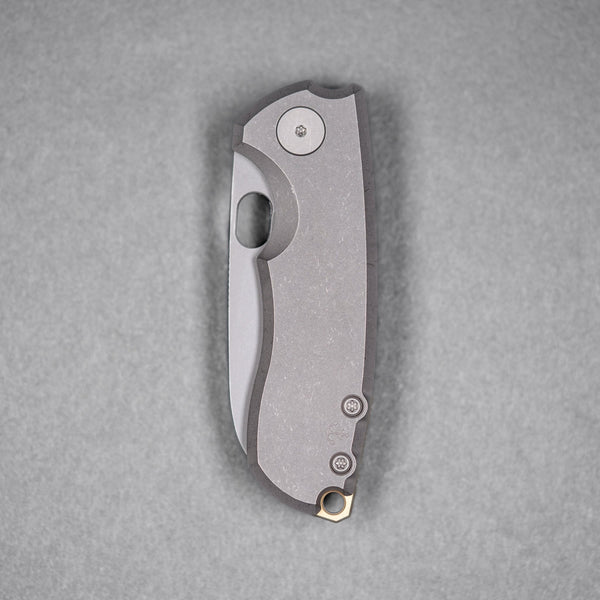 URBAN Jib - Darkwashed Vanax & Darkwashed Titanium Linerlock w/ Bronze Backspacer - URBAN EDC®