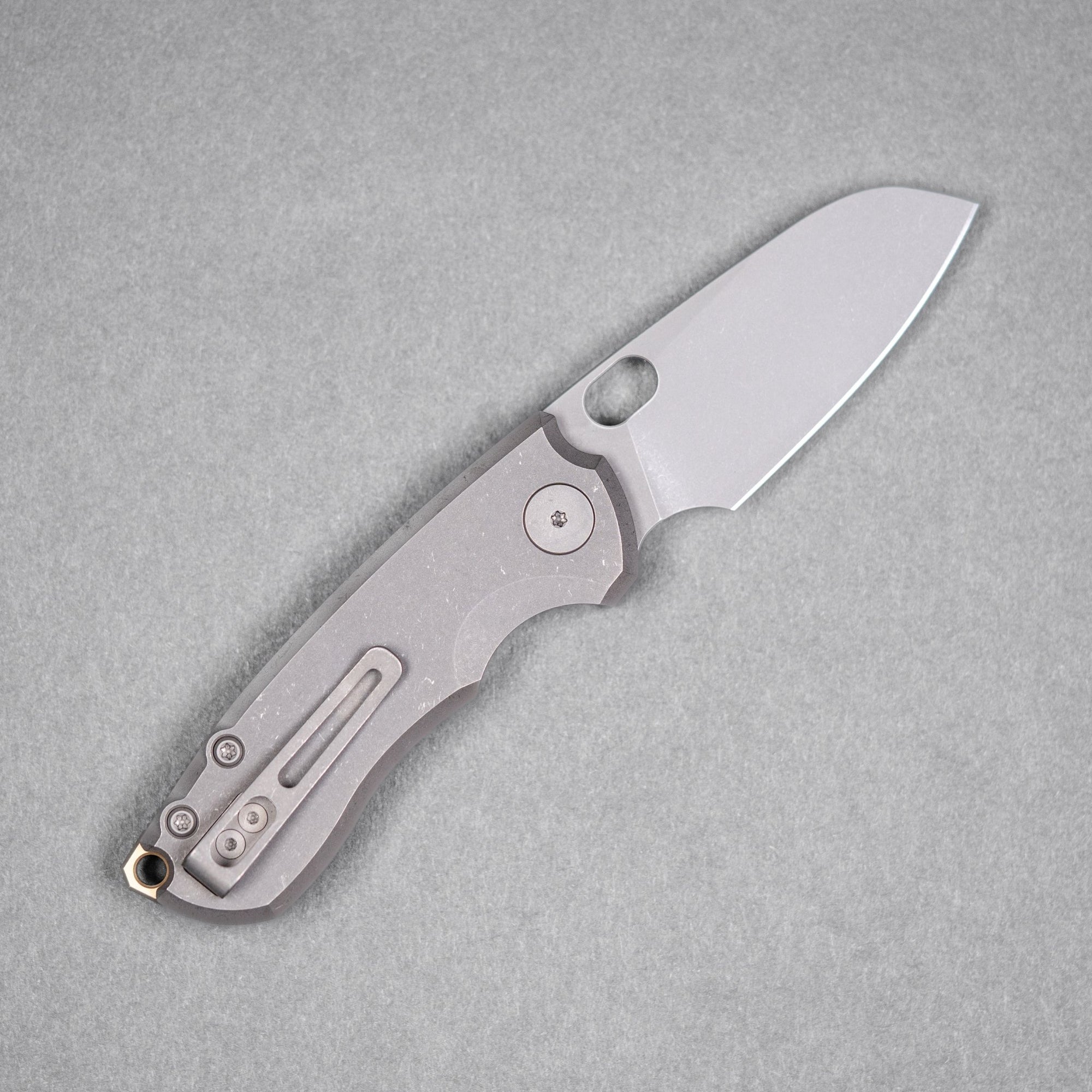 URBAN Jib - Darkwashed Vanax & Darkwashed Titanium Linerlock w/ Bronze Backspacer - URBAN EDC®