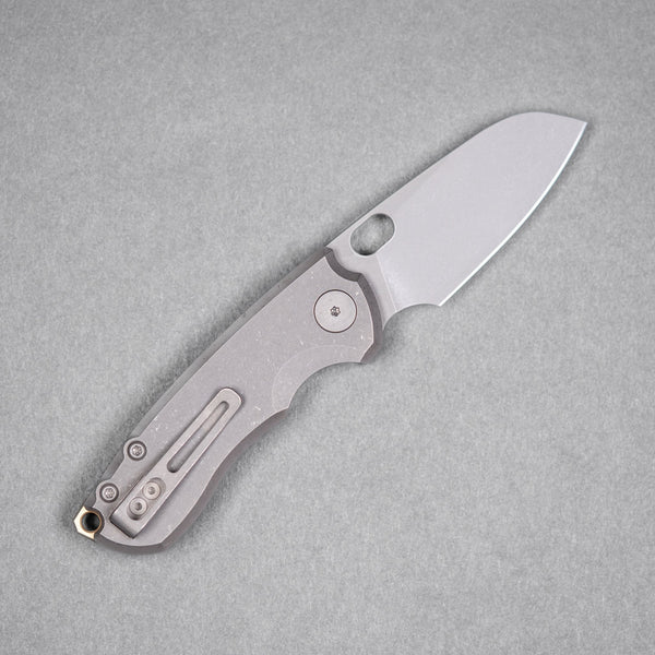 URBAN Jib - Darkwashed Vanax & Darkwashed Titanium Linerlock w/ Bronze Backspacer - URBAN EDC®