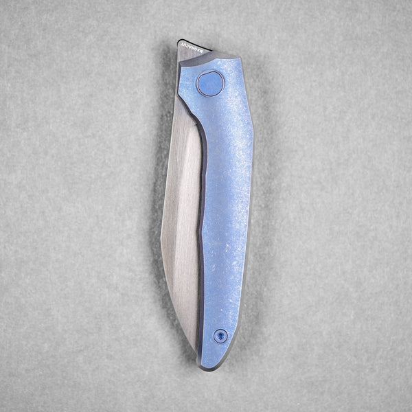 URBAN Nitroglide - Polished DLC Hand - Rubbed Magnacut w/ Blurple Anodized Stonewash Titanium - URBAN EDC®