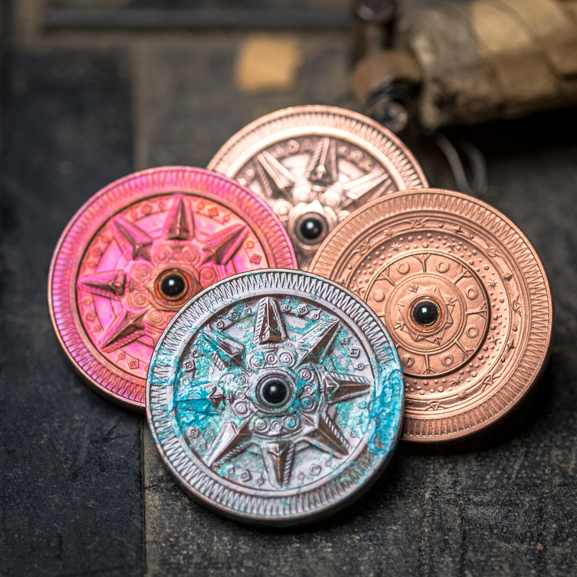 Urban EDC "Astronomer" Double Spinning Coin - Copper