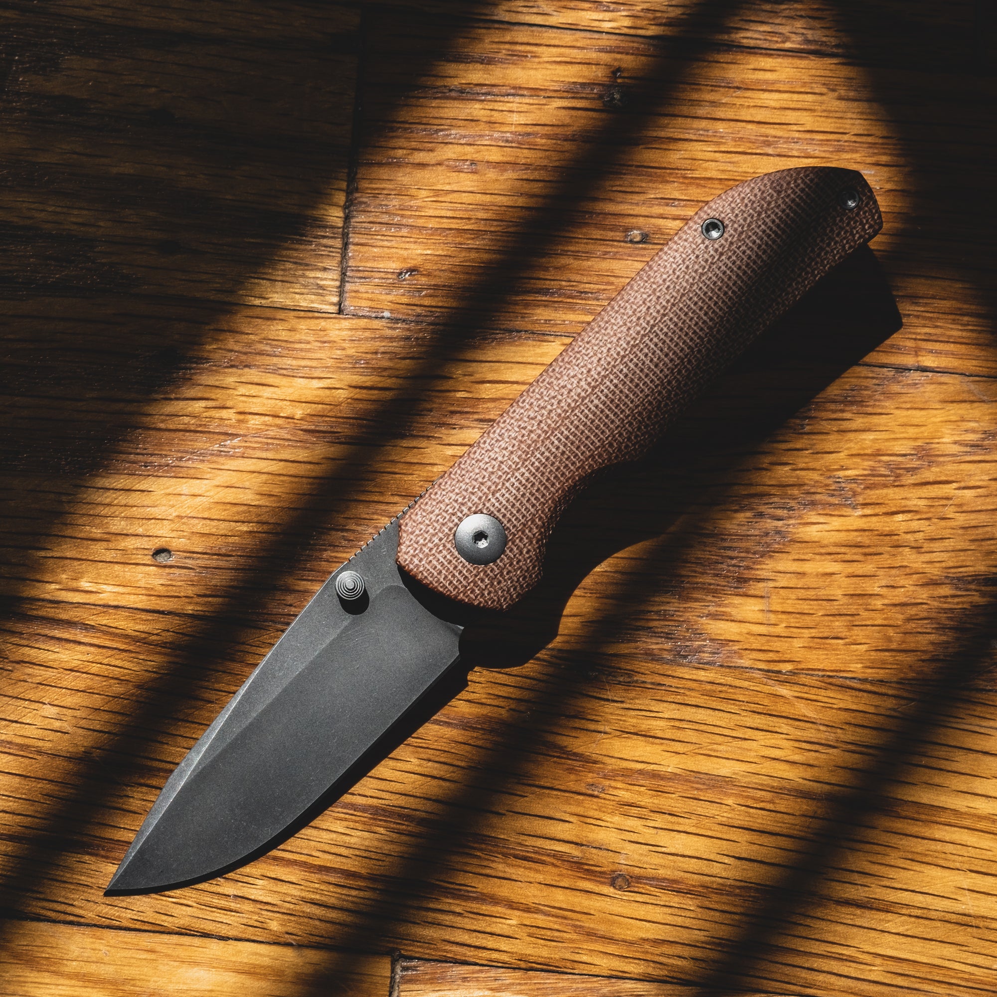 Urban EDC Micro Shrike - Brown Micarta