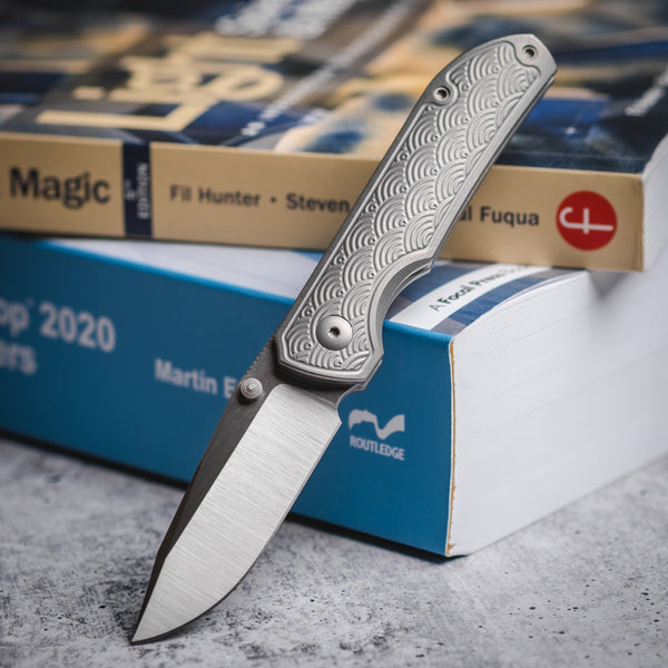 Urban EDC Micro Shrike - Titanium Seigaiha