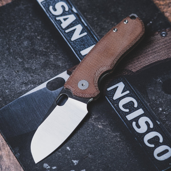 Urban EDC F5.5 - Brown Micarta & Satin Magnacut