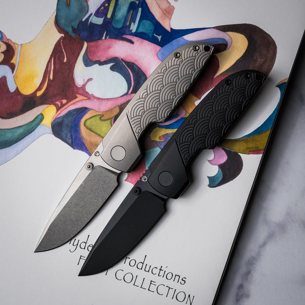 Matsey Basilisk - Seigaiha Engraved Titanium (Exclusive)