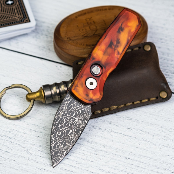 Pro-Tech Knives Runt 5 - Del Fuego Damasteel (Limited)